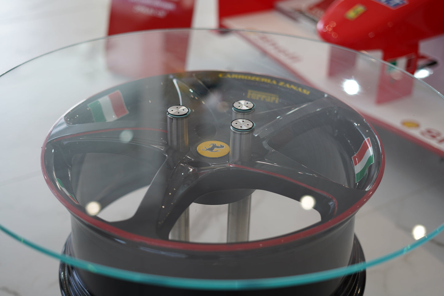 Ferrari Carrozzeria Zanasi Rim Coffee Table - Formula 1 Memorabilia