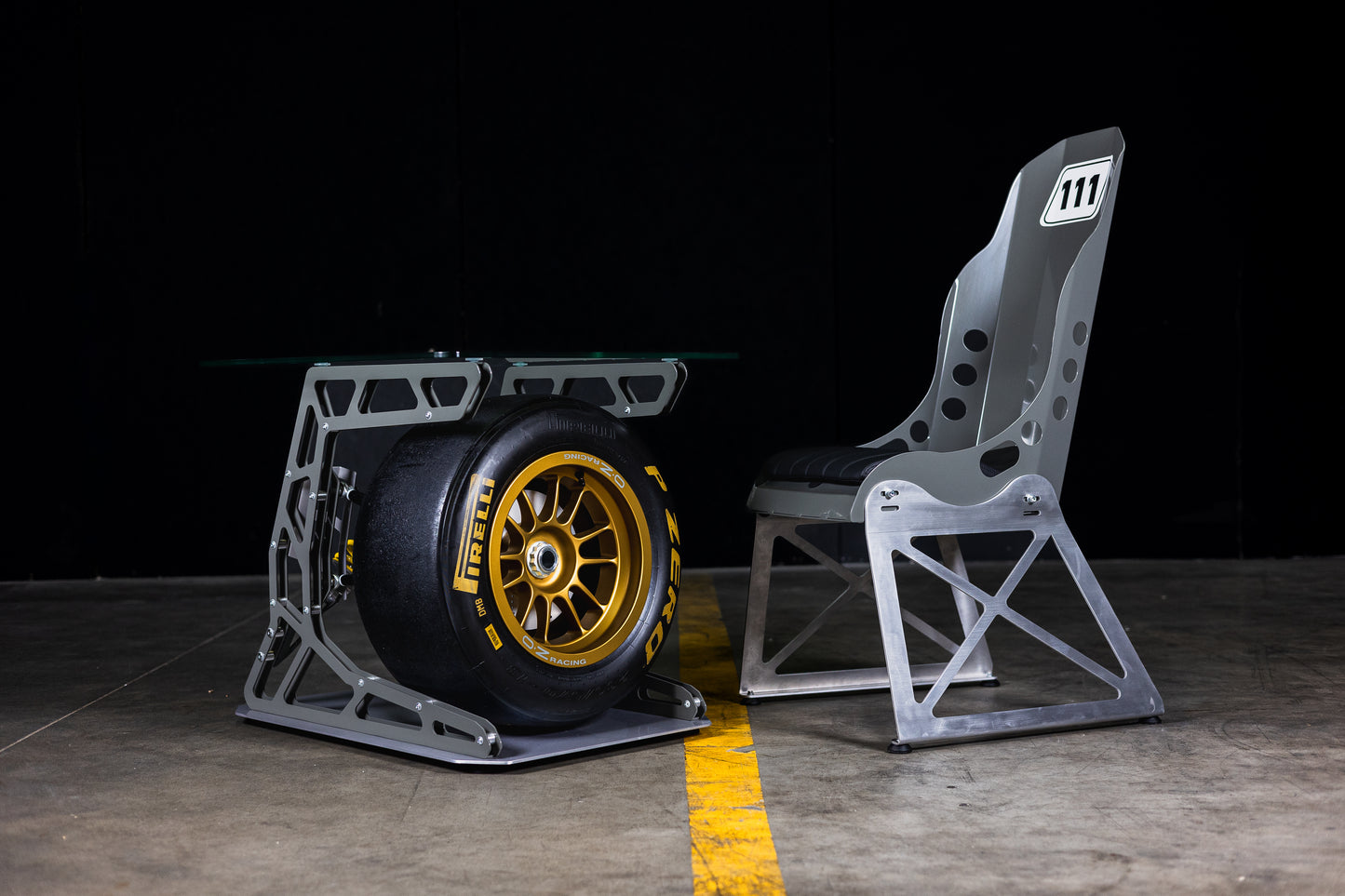 F1 Wheel Coffee Table