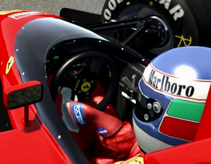 1990 GIANNI MORBIDELLI Original Test Helmet Ferrari Formula One Testing