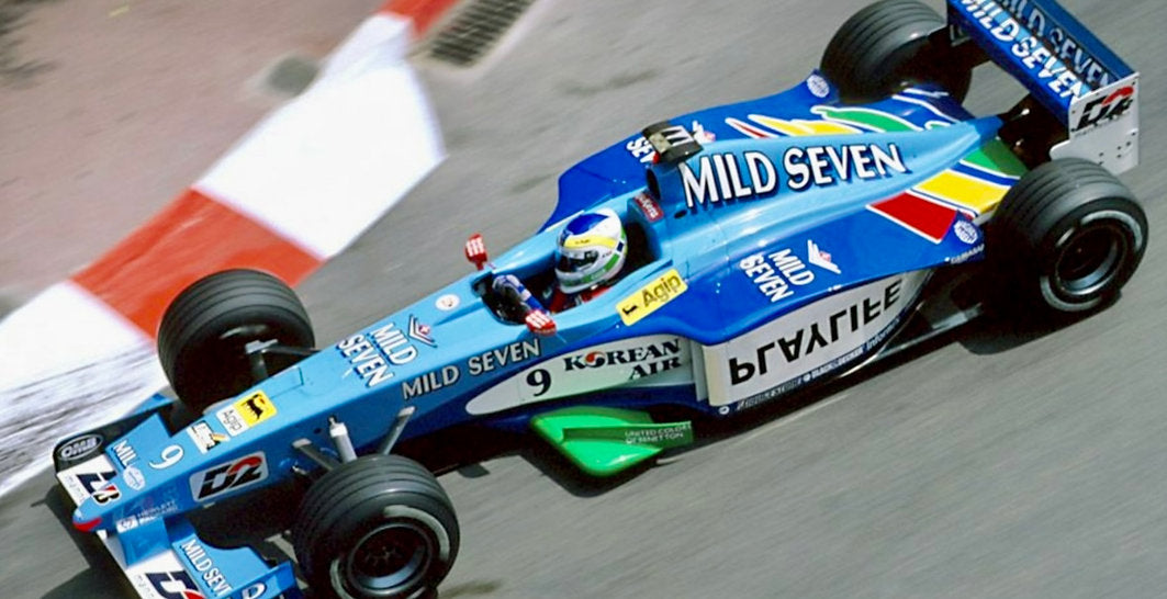 1999 GIANCARLO FISICHELLA Original Race-Worn Helmet Benetton B199