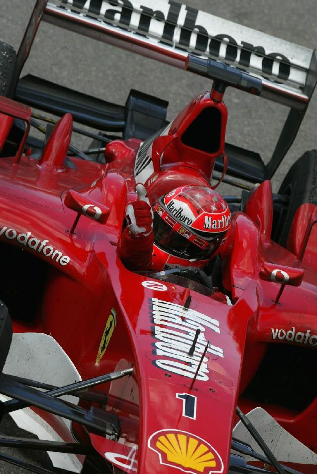 2000 Michael Schumacher Bell replica Helmet signed