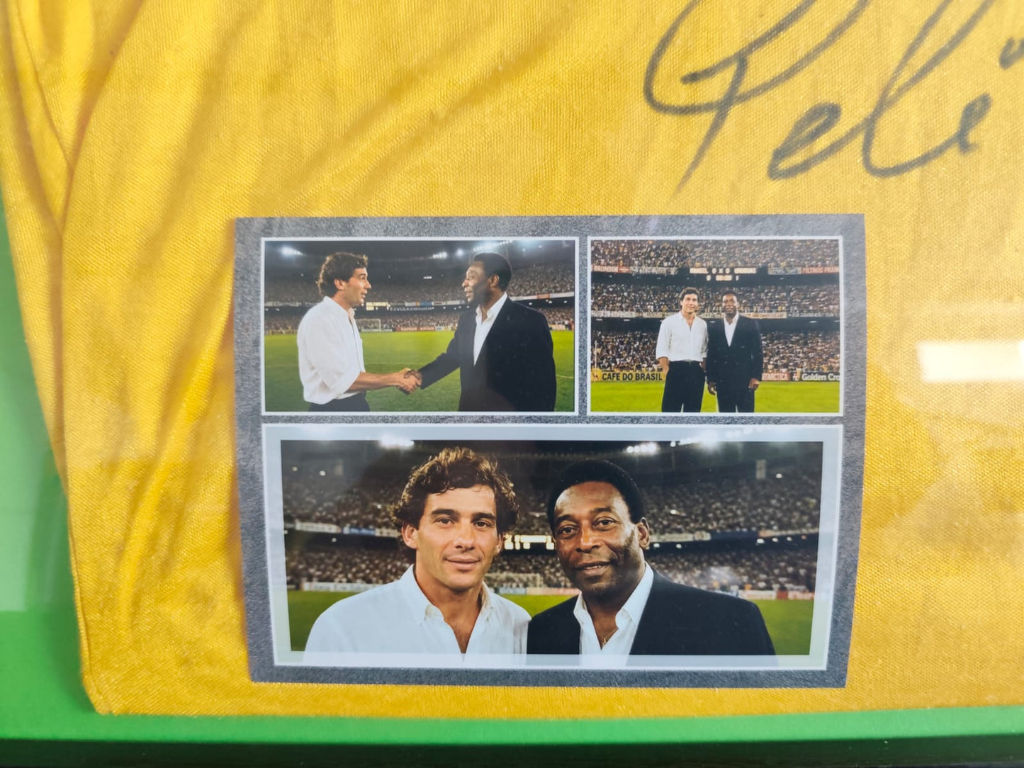 Brazil National Team Jersey (Ágata/CBF) — Dual-Signed by Pelé & Ayrton Senna, 1992