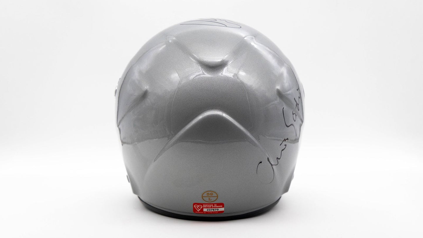 LEWIS HAMILTON — VODAFONE McLAREN MERCEDES HOT LAPS HELMET, SIGNED