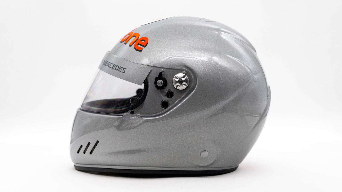 LEWIS HAMILTON — VODAFONE McLAREN MERCEDES HOT LAPS HELMET, SIGNED