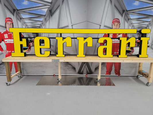 1980's Ferrari official dealer illuminated sign