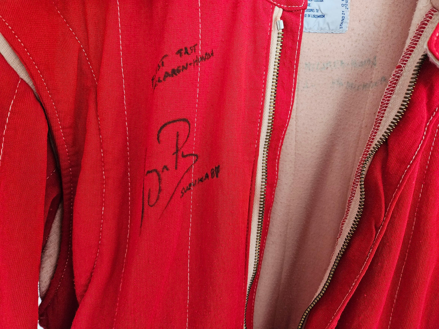 1987 Ayrton Senna signed McLaren test used suit