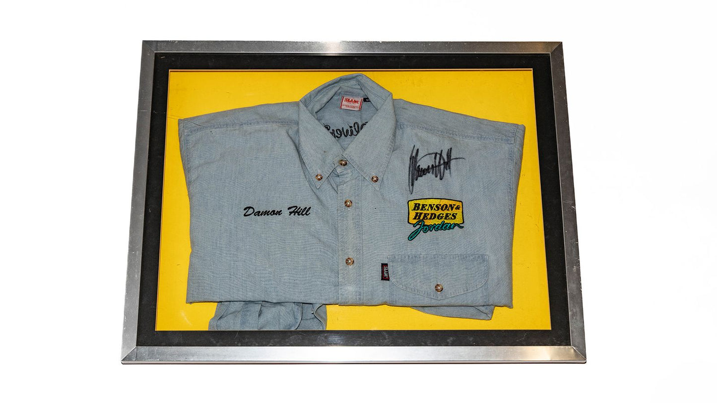 Damon Hill 1998 Signed Original Jordan Personal Shirt