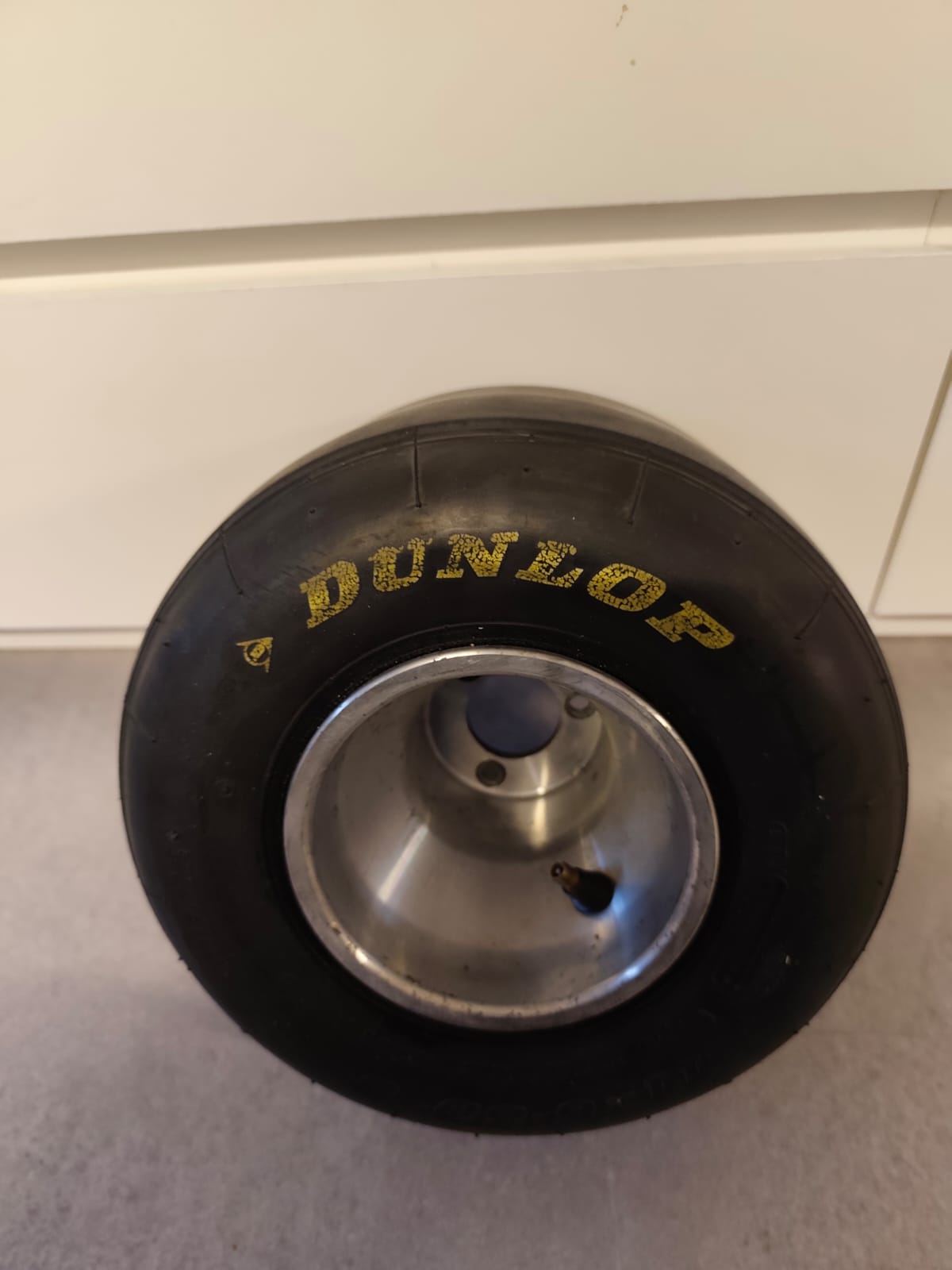 Ayrton Senna Dunlop Race-Used Karting Rear Wheel & Slick Tyre