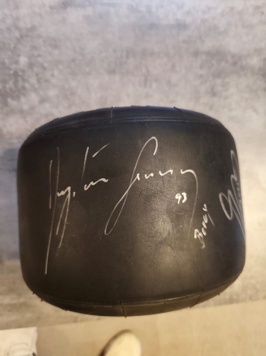 Ayrton Senna Dunlop Race-Used Karting Rear Wheel & Slick Tyre