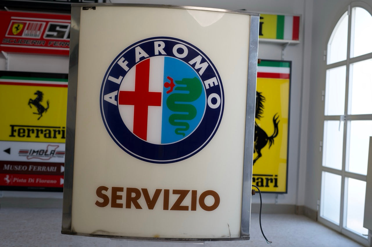 Alfa Romeo "Servizio" Large Dealer Sign