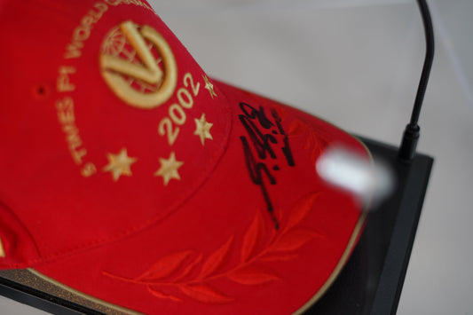 Michael Schumacher 2002 "Five Time World Champion" Hat Signed
