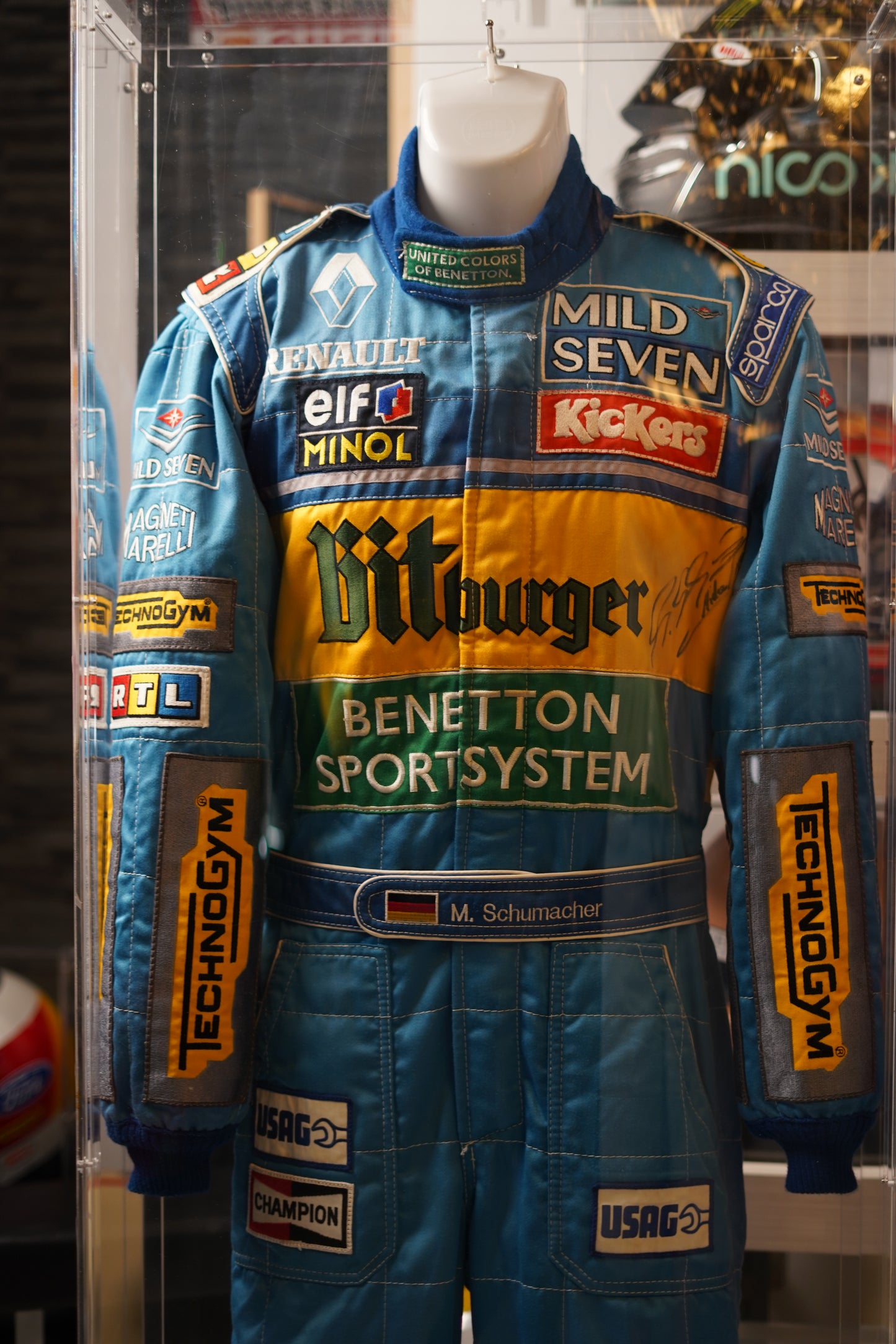 1995 Michael Schumacher AIDA GP Race Used Suit