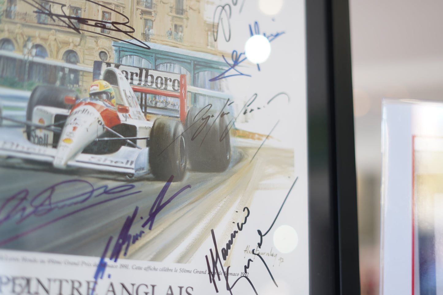 Exposition sur l’Art Automobile, Monte-Carlo, 1992 signed by Ayrton Senna