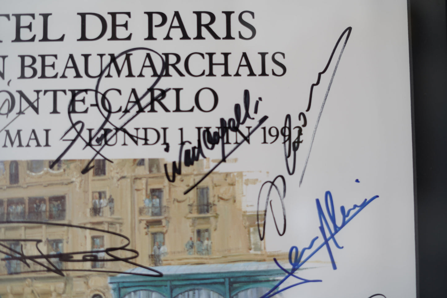 Exposition sur l’Art Automobile, Monte-Carlo, 1992 signed by Ayrton Senna