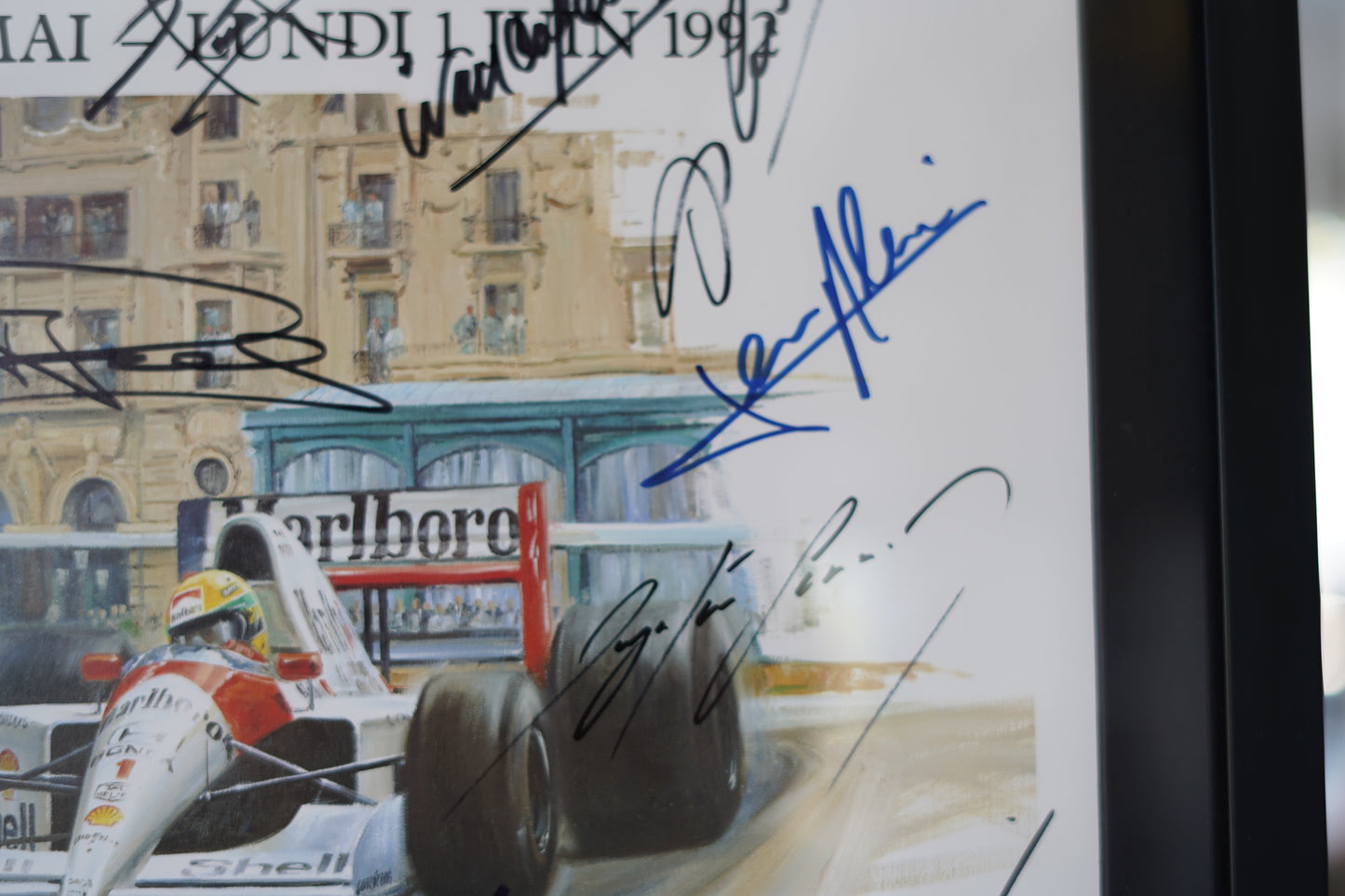 Exposition sur l’Art Automobile, Monte-Carlo, 1992 signed by Ayrton Senna