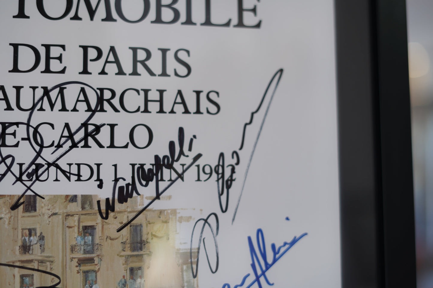 Exposition sur l’Art Automobile, Monte-Carlo, 1992 signed by Ayrton Senna