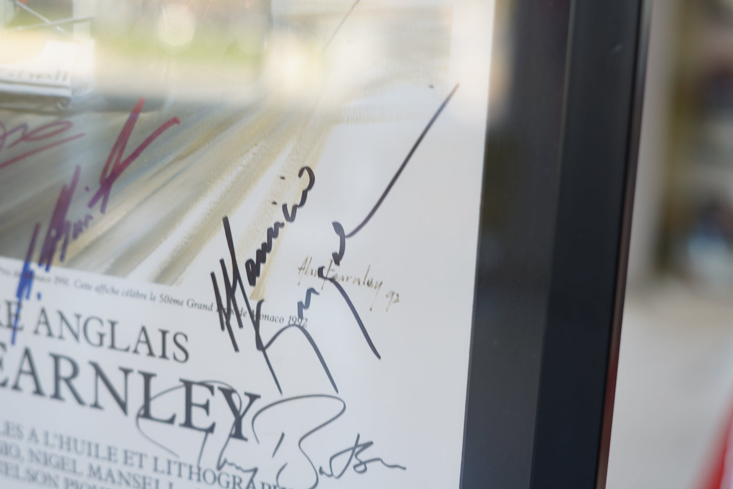 Exposition sur l’Art Automobile, Monte-Carlo, 1992 signed by Ayrton Senna