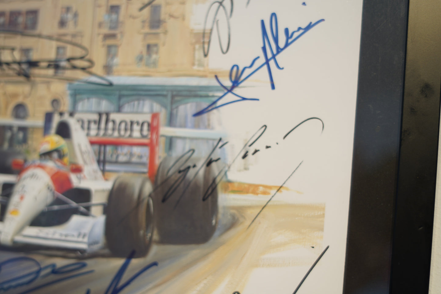 Exposition sur l’Art Automobile, Monte-Carlo, 1992 signed by Ayrton Senna