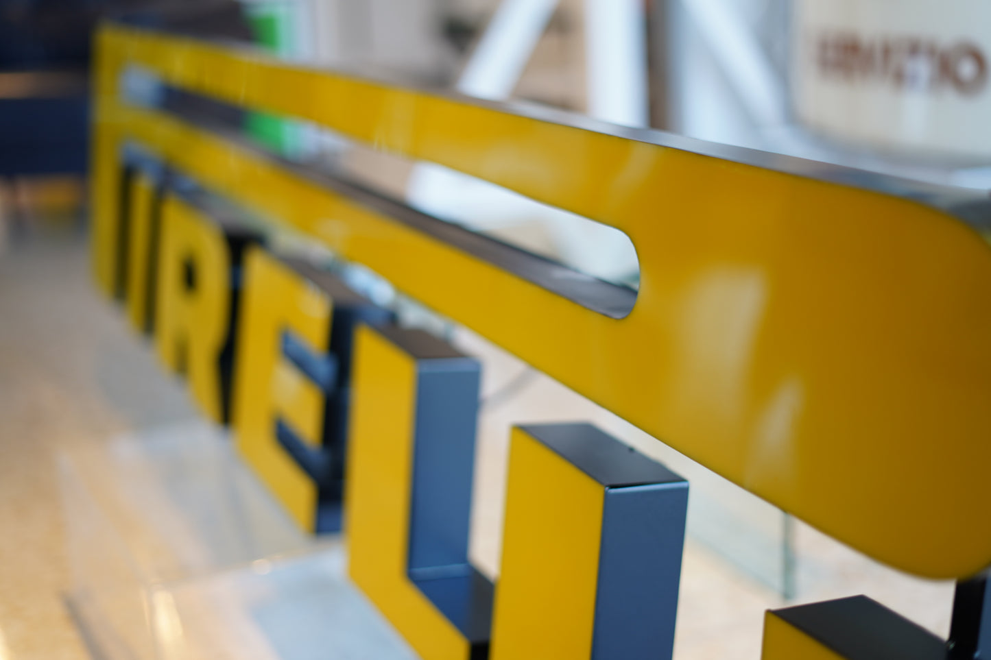 Pirelli Dealer Lettering Sign – Iconic Yellow