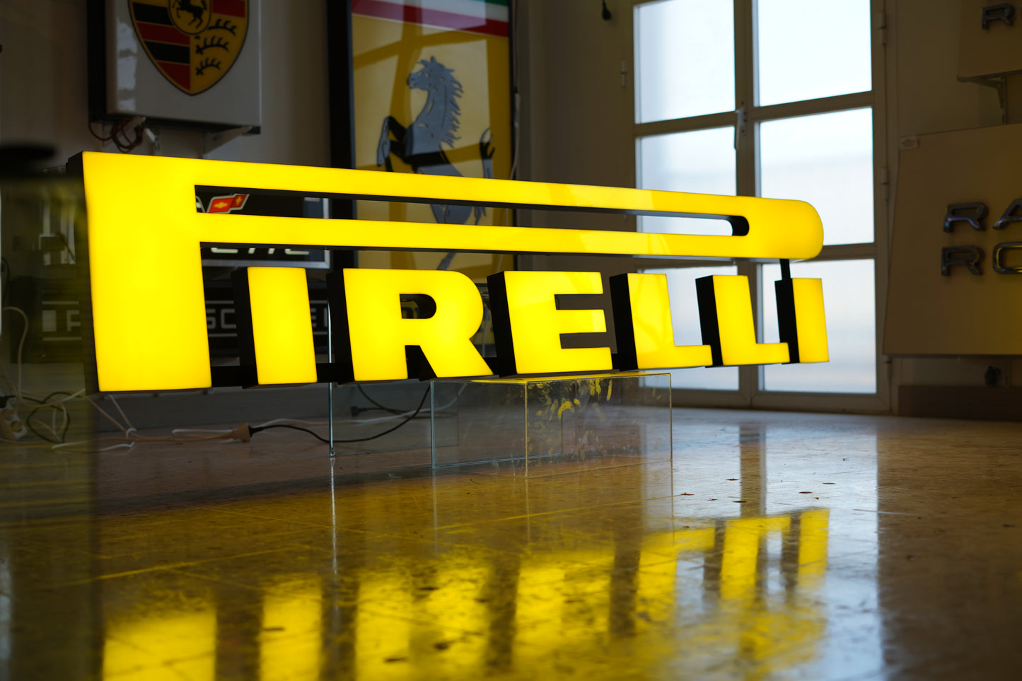Pirelli Dealer Lettering Sign – Iconic Yellow