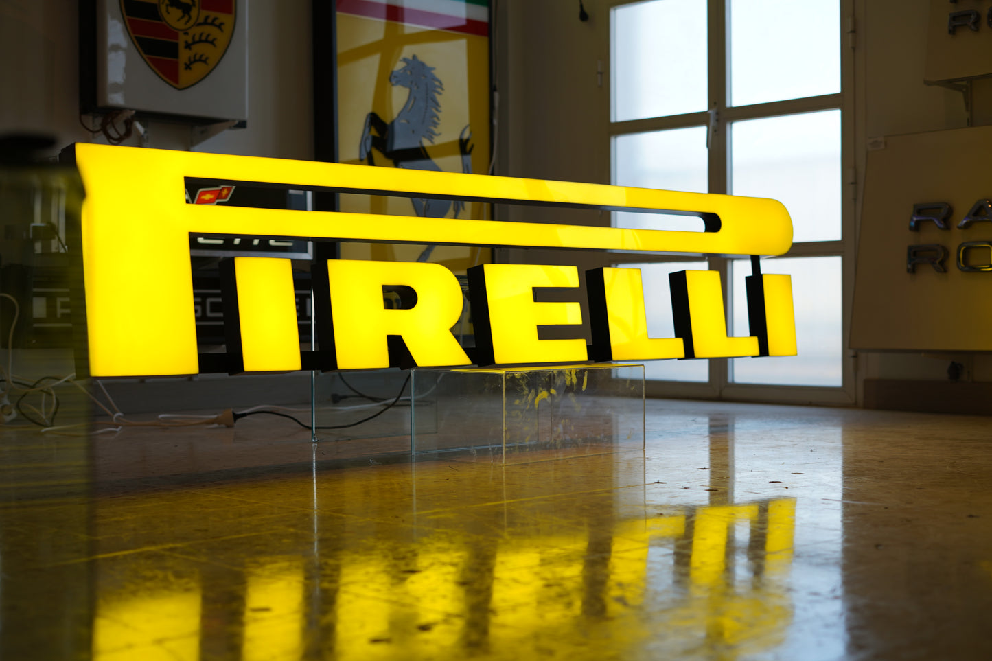 Pirelli Dealer Lettering Sign – Iconic Yellow