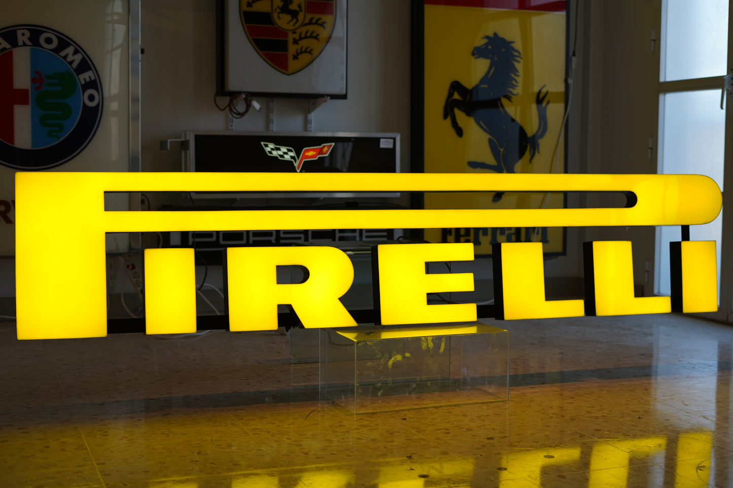 Pirelli Dealer Lettering Sign – Iconic Yellow