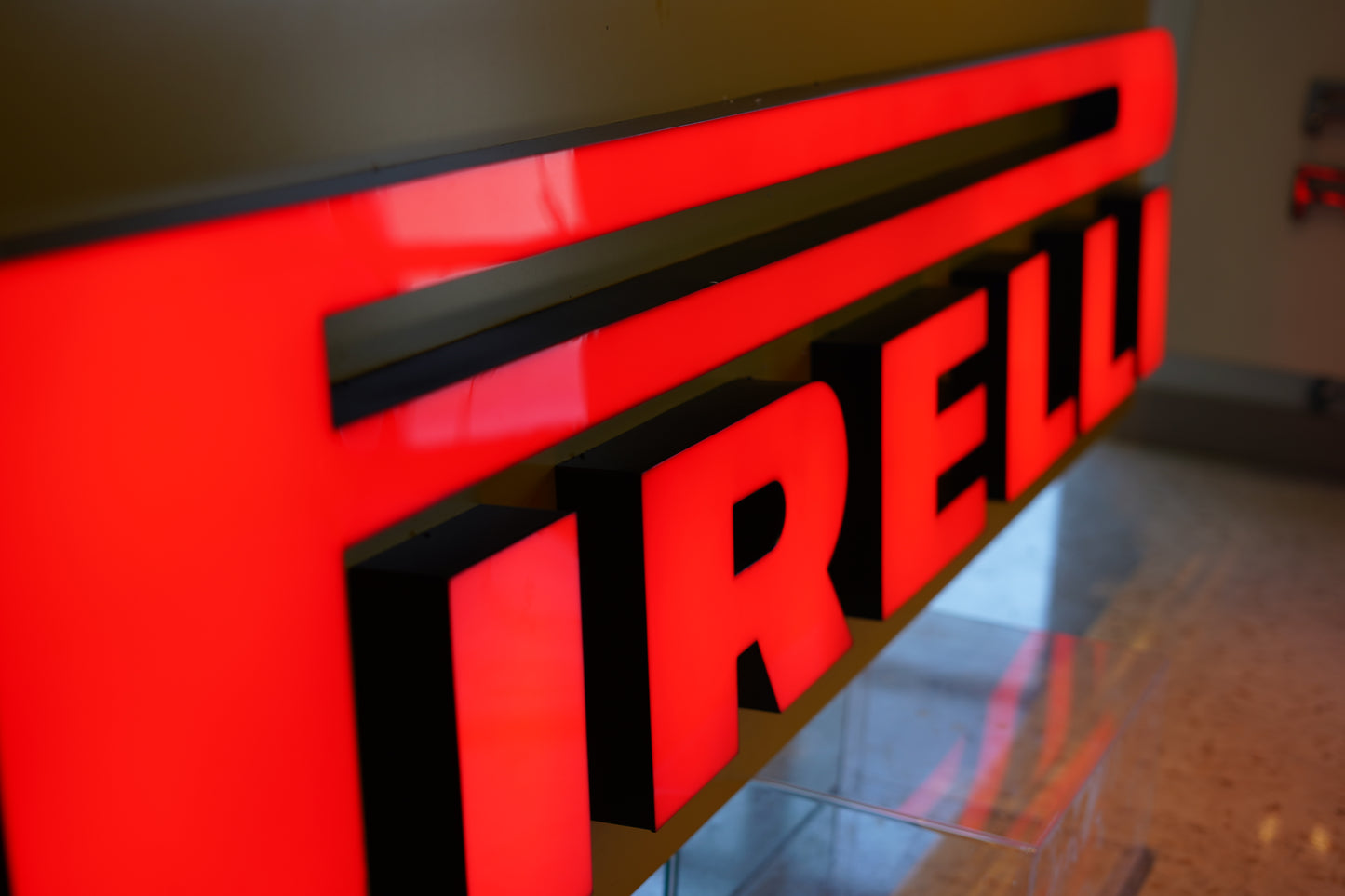 Pirelli Dealer Sign – Classic Yellow & Red Heritage Display