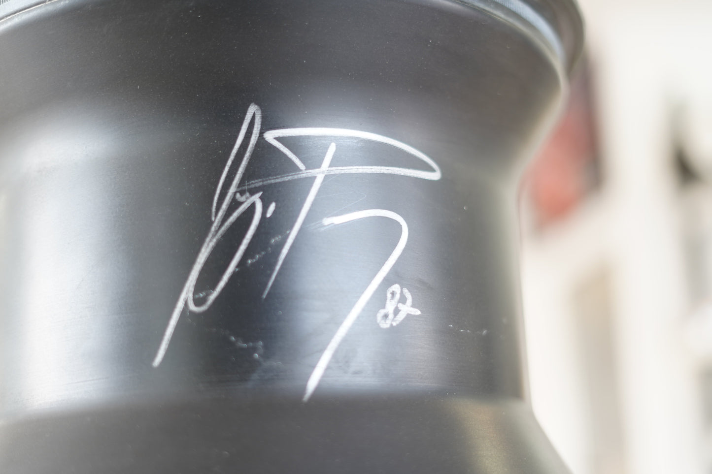 1987 Ayrton Senna Lotus 99T O.Z. rear rim sculpture signed and dated