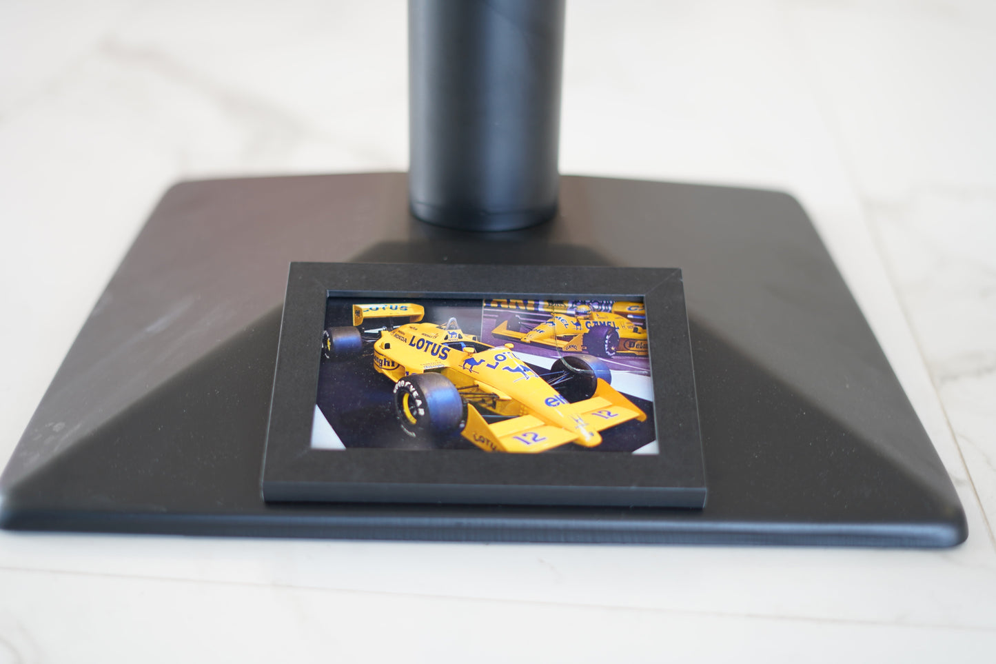 1987 Ayrton Senna Lotus 99T O.Z. rear rim sculpture signed and dated