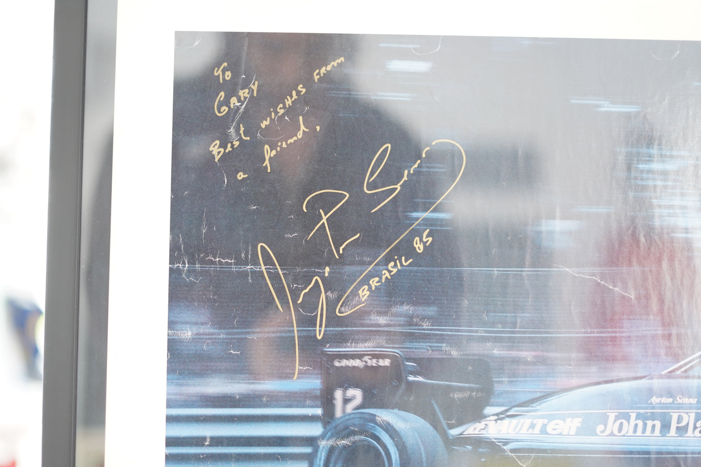 1985 Olympus Camera Poster – Signed by Ayrton Senna