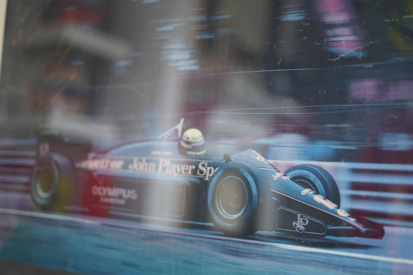 1985 Olympus Camera Poster – Signed by Ayrton Senna