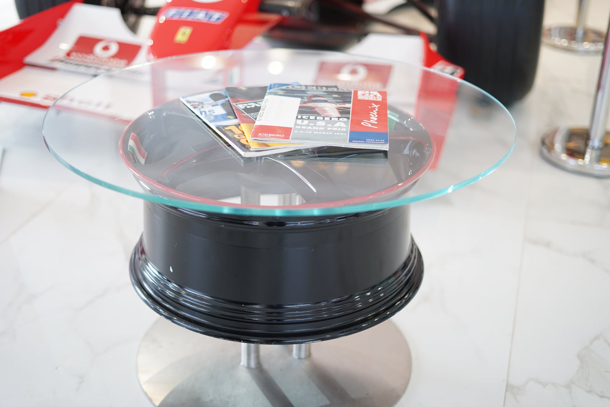 Ferrari Carrozzeria Zanasi Rim Coffee Table - Formula 1 Memorabilia