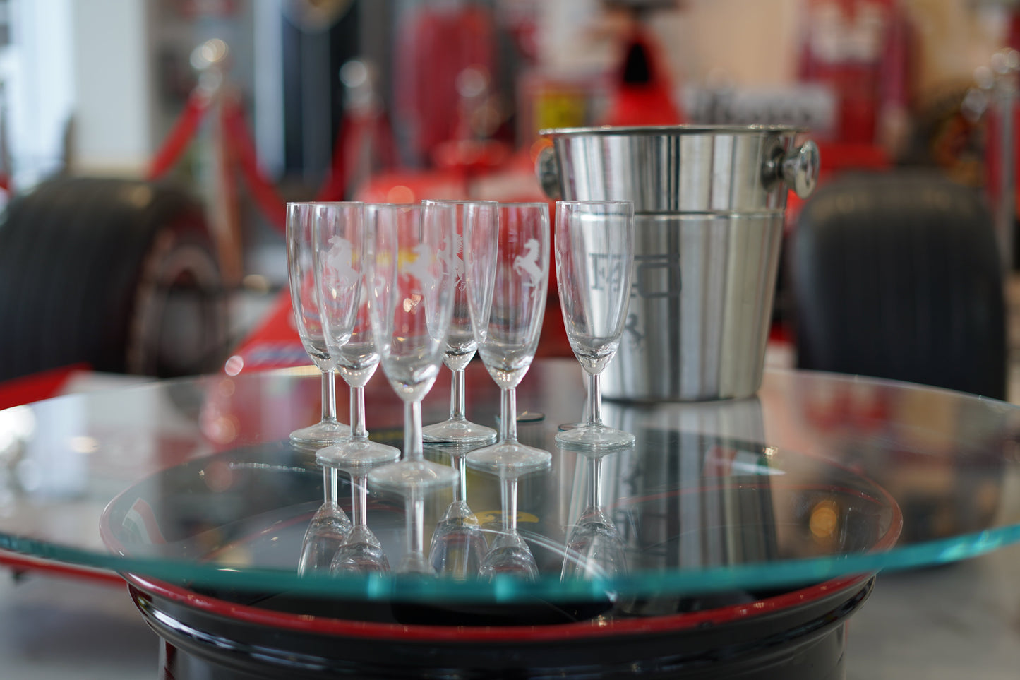 Ferrari Carrozzeria Zanasi Rim Coffee Table - Formula 1 Memorabilia