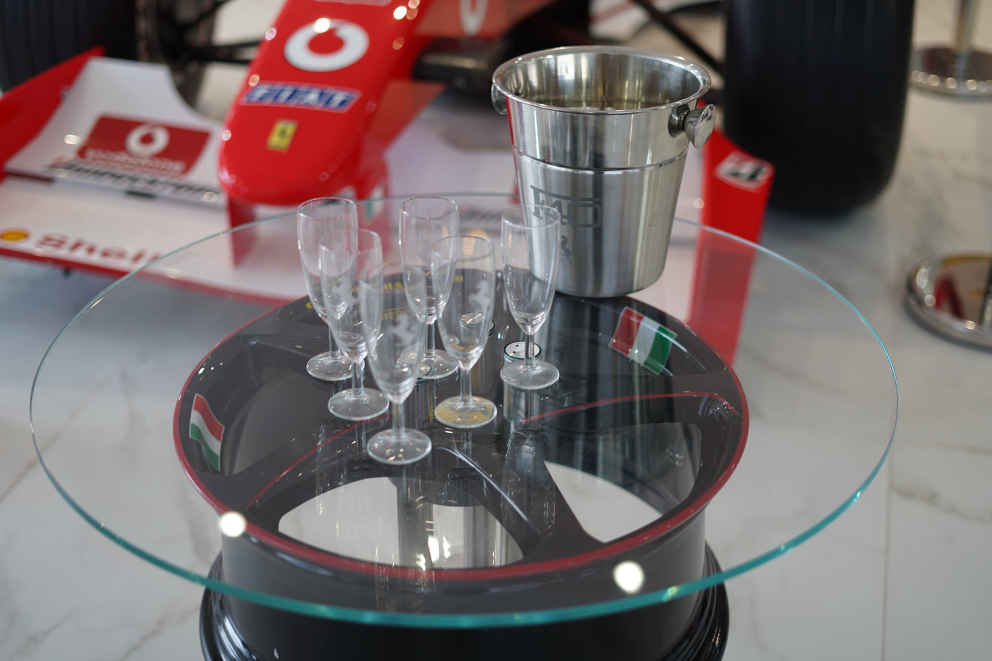 Ferrari Carrozzeria Zanasi Rim Coffee Table - Formula 1 Memorabilia