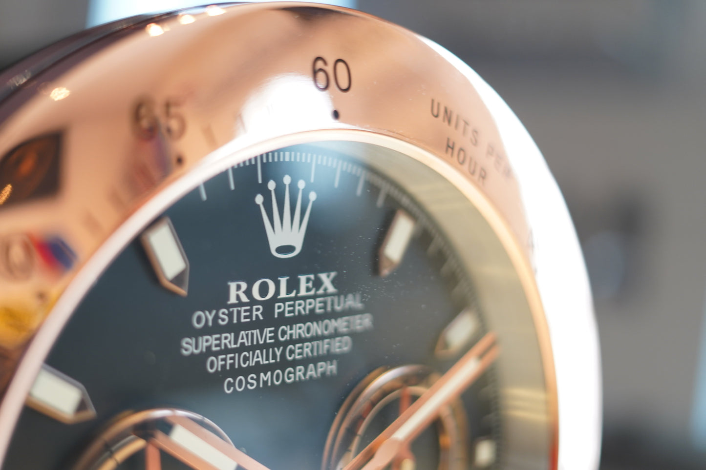 Rolex 2-Clock Reflective Illuminated Sign - Formula 1 Memorabilia