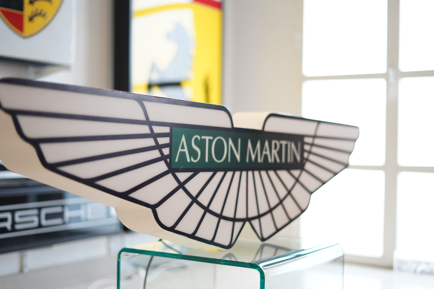 2003 Aston Martin Official dealer illuminated wing sign