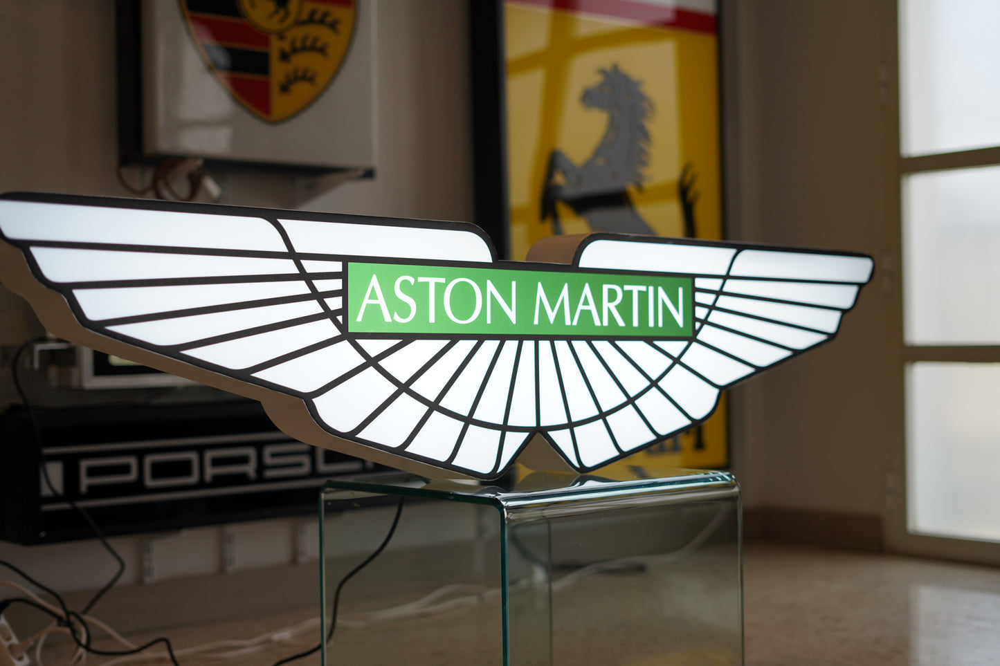 2003 Aston Martin Official dealer illuminated wing sign