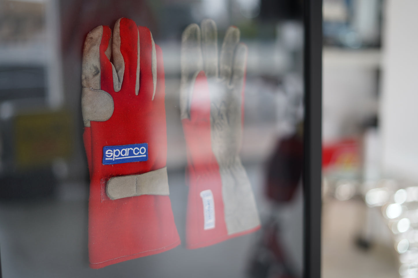 Alain Prost Signed used Sparco race used gloves