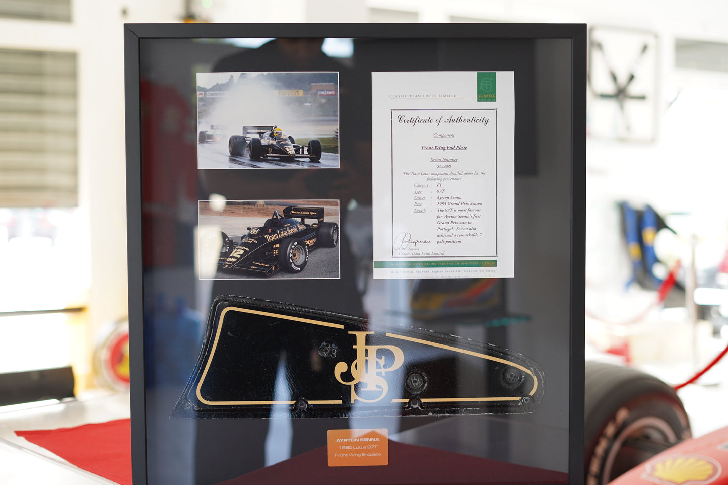 Ayrton Senna 1985 Lotus 97T Front Wing Endplate