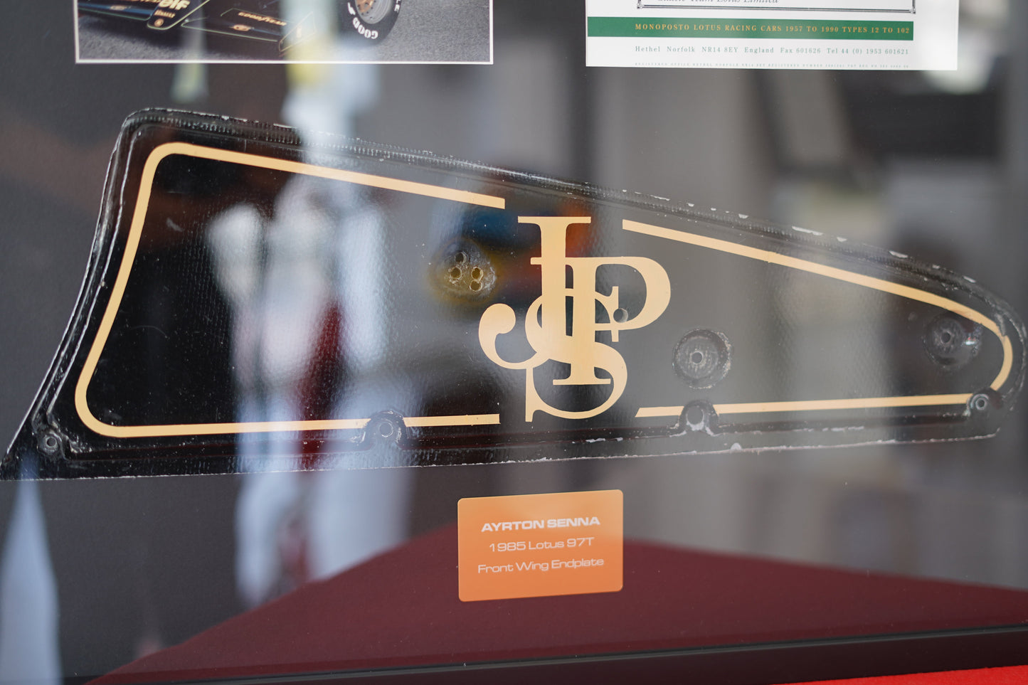 Ayrton Senna 1985 Lotus 97T Front Wing Endplate