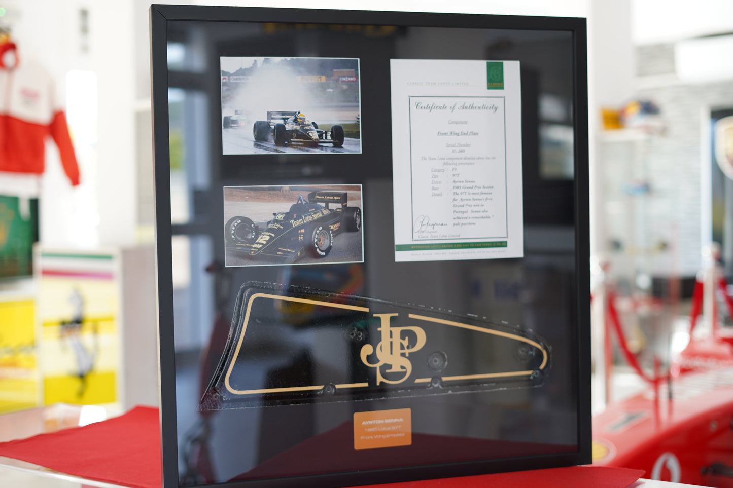 Ayrton Senna 1985 Lotus 97T Front Wing Endplate