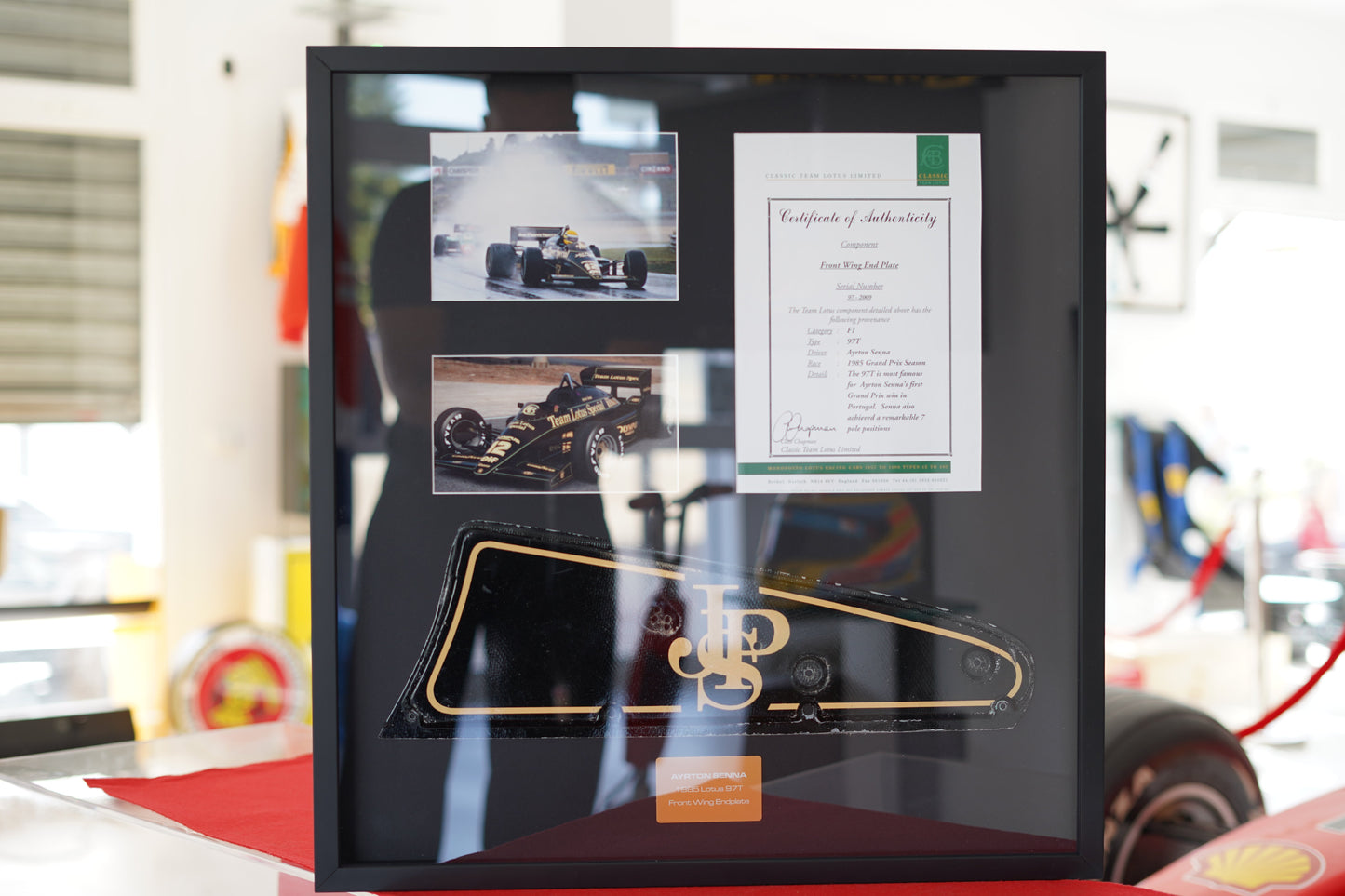 Ayrton Senna 1985 Lotus 97T Front Wing Endplate