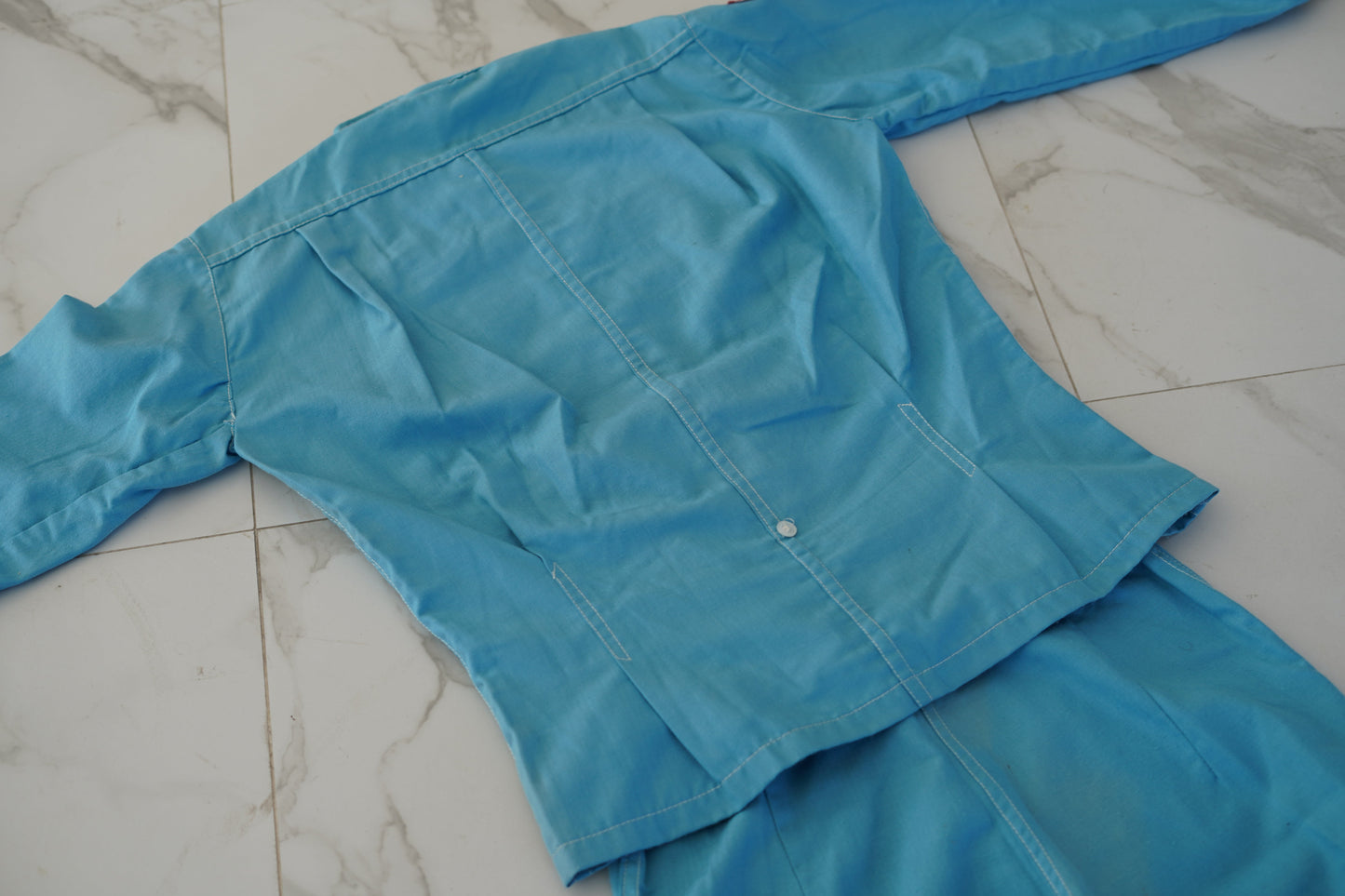 1970s ROBERT FERRY — RACE-WORN DRIVER'S ENSEMBLE