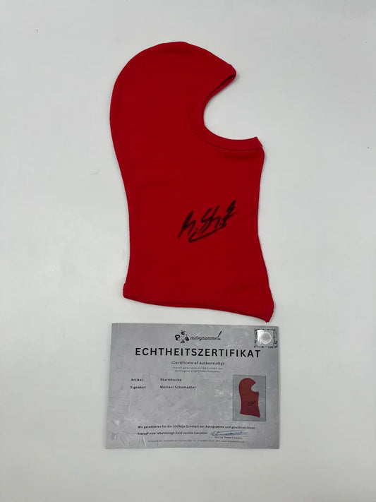 Michael Schumacher Signed F1 Balaclava