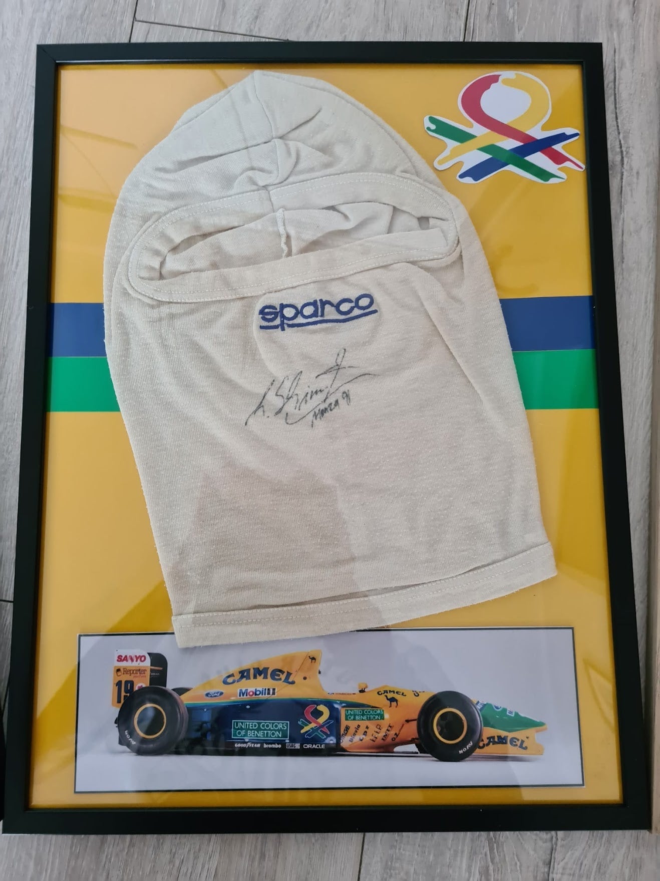 1991 Michael Schumacher race used balaclava