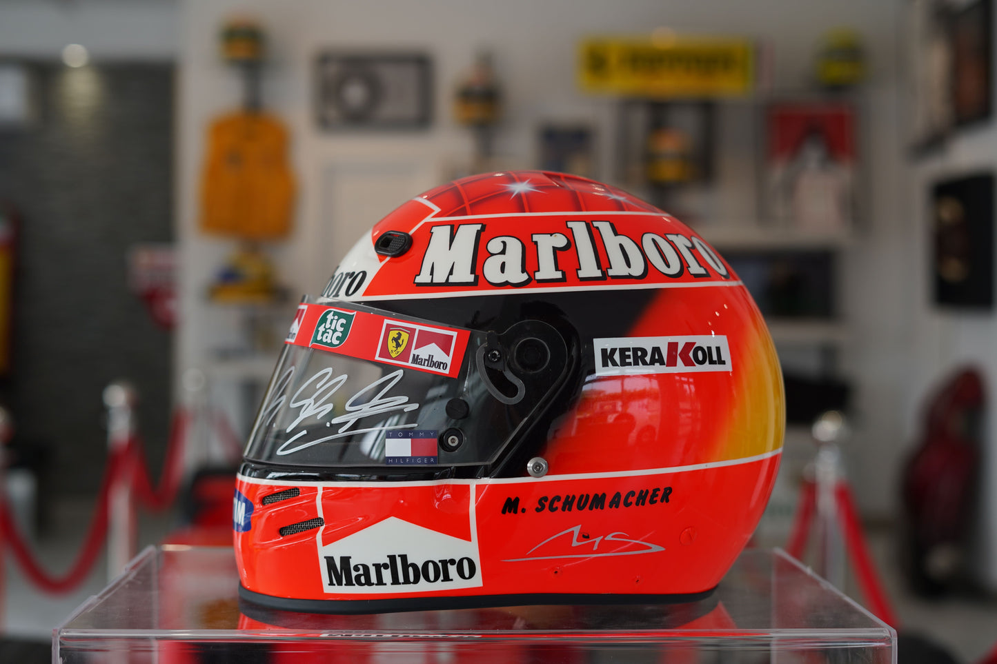 2000 Michael Schumacher Bell replica Helmet signed
