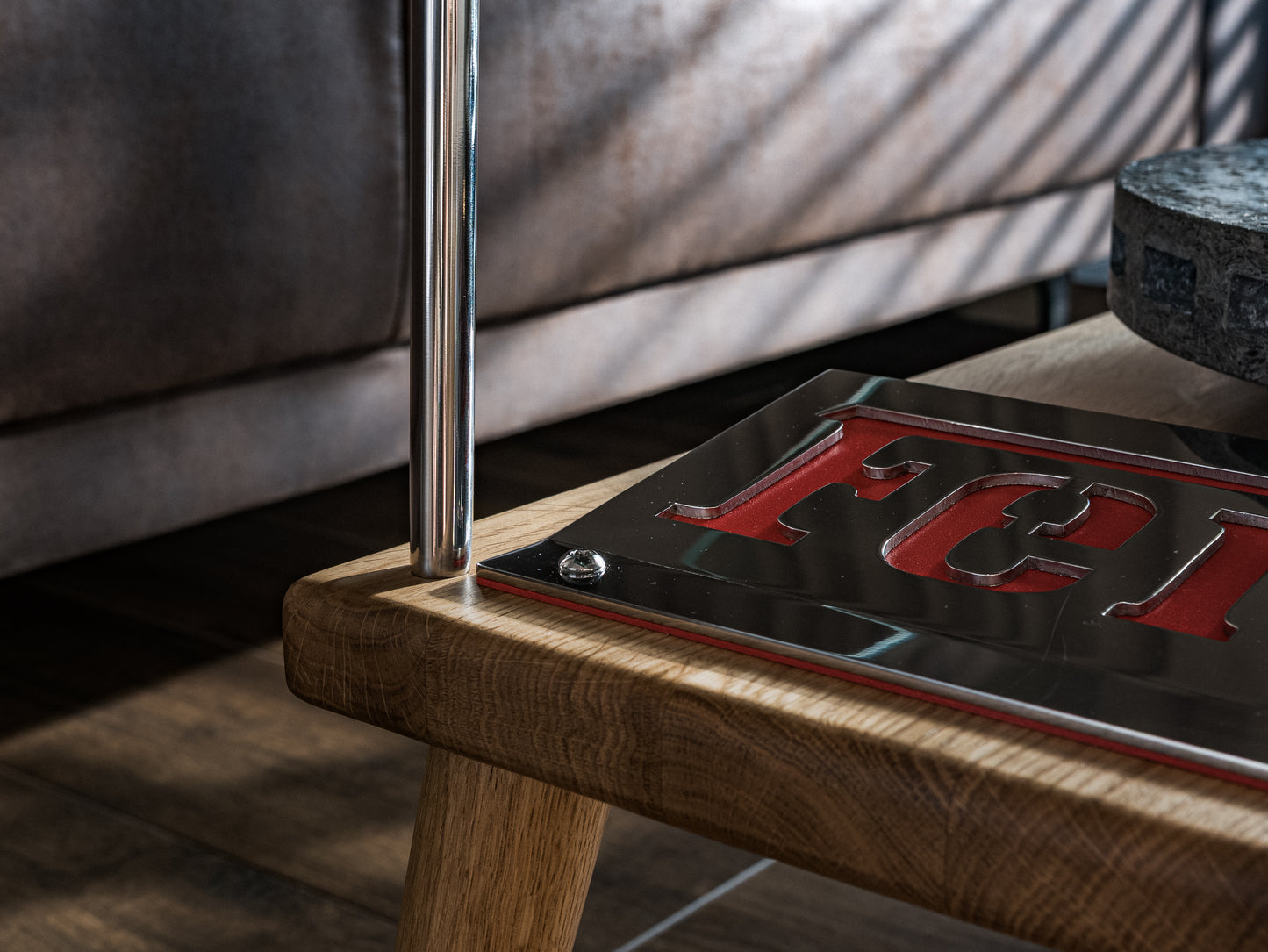 Ferrari Brake Disc Coffee Table with Glass Top