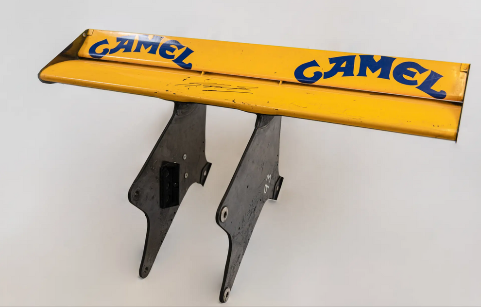 1991 Michael Schumacher Benetton B191B rear wing signed – F1 Lounge