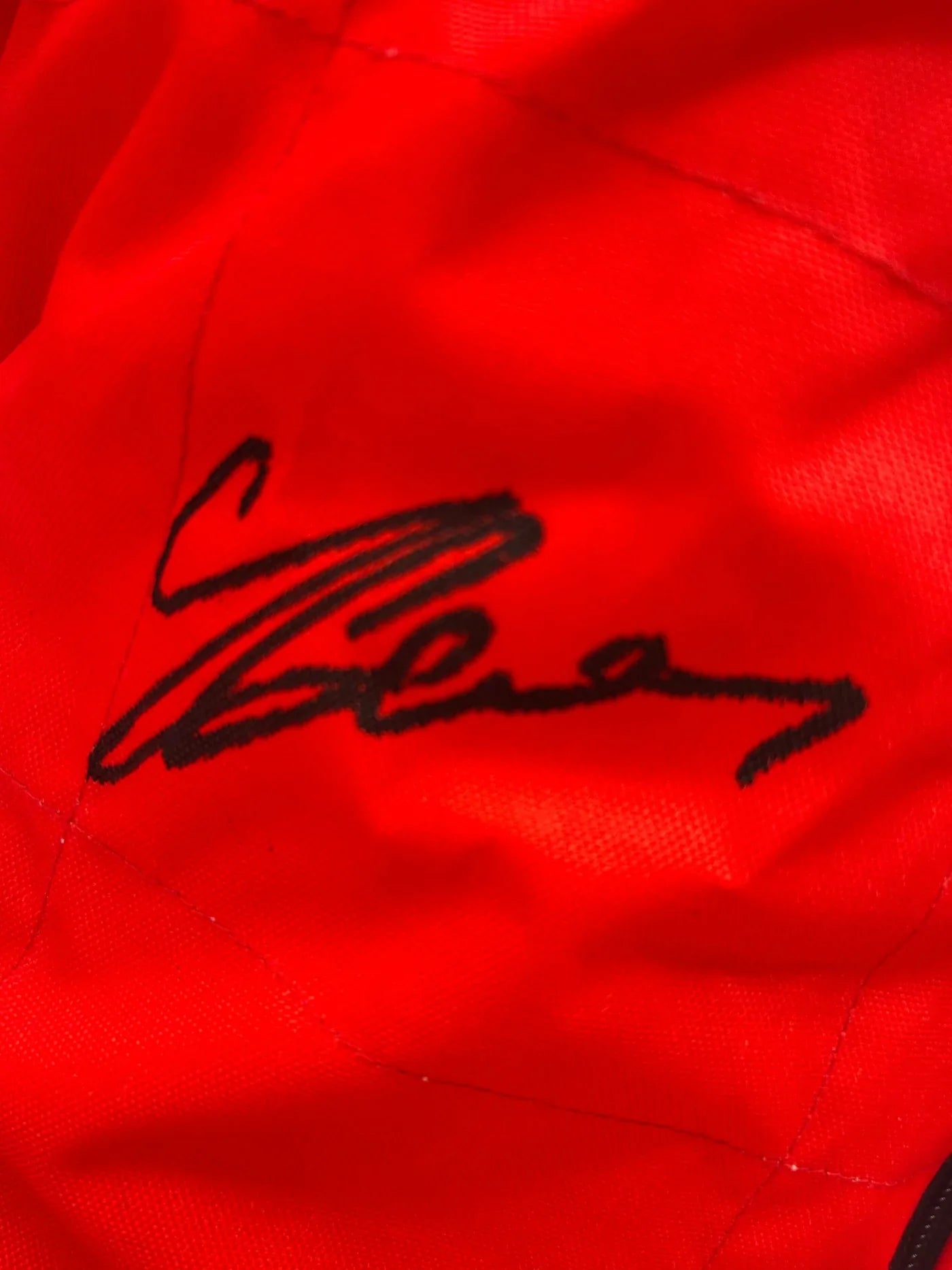 Charles Leclerc F1 Replica Ferrari Racing Suit Signed Las Vegas 2023