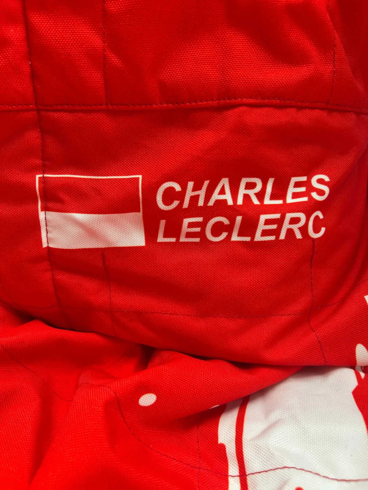 Charles Leclerc F1 Replica Ferrari Racing Suit Signed Las Vegas 2023